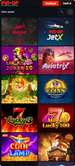 Pin-Up APK ən son versiyanı yüklə
