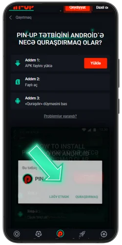 Pin Up AZ APK quraşdırın