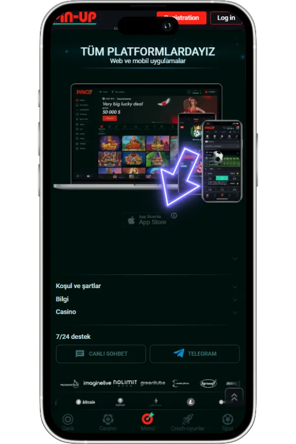 App Store Bağlantısına Basın